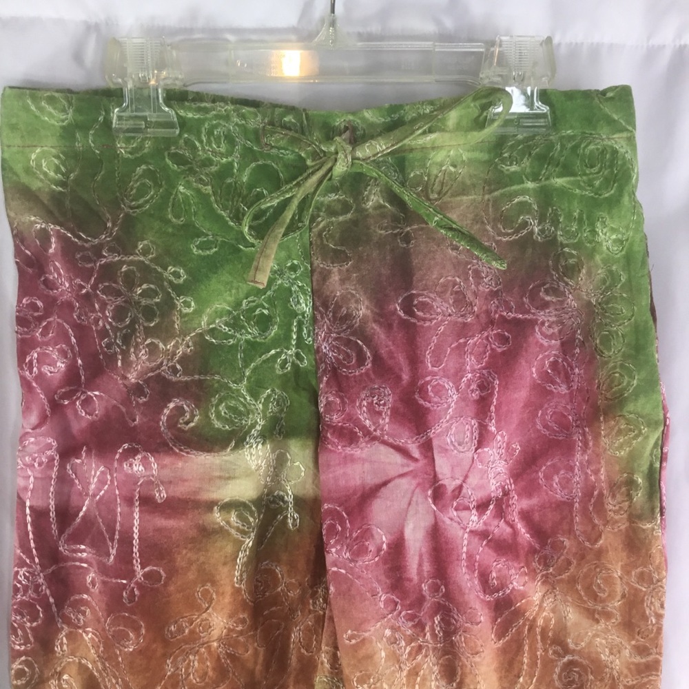 Funky kids hippy boho capris girls Sz 10